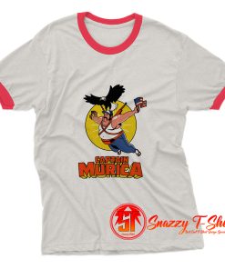 Captain Murica Ringer Tee