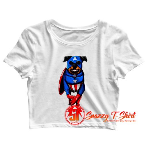 Captain Rottweiler Crop Top Shirt