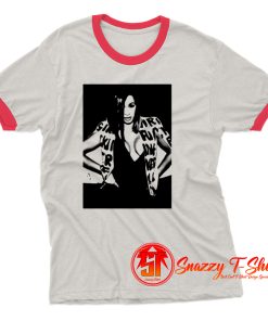 Cardi B design for happy Ringer Tee