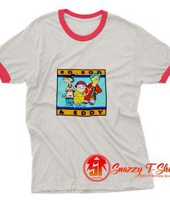 Cartoon Network Throwback 80s 90s Ed Edd N Eddy Anime Ringer Tee