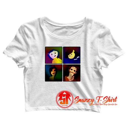 Cartoonized Coraline Crop Top Shirt