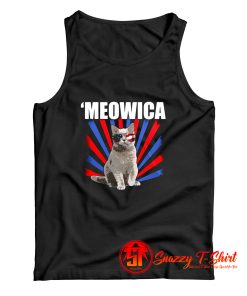 Cat 4th of July Meowica Tank Top