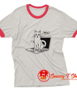 Cat Be Mine Laptop Ringer Tee