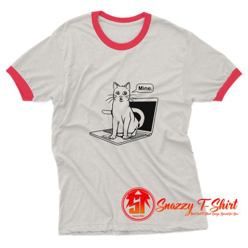 Cat Be Mine Laptop Ringer Tee