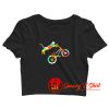 Cat Bike Crop Top Shirt