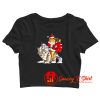 Cat Christmas Gifts Santa Crop Top Shirt