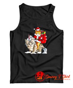 Cat Christmas Gifts Santa Tank Top