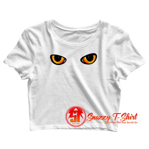 Cat Eyes Crop Top Shirt