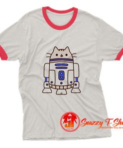 Cat Robot Ringer Tee