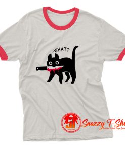 Cat What Ringer Tee