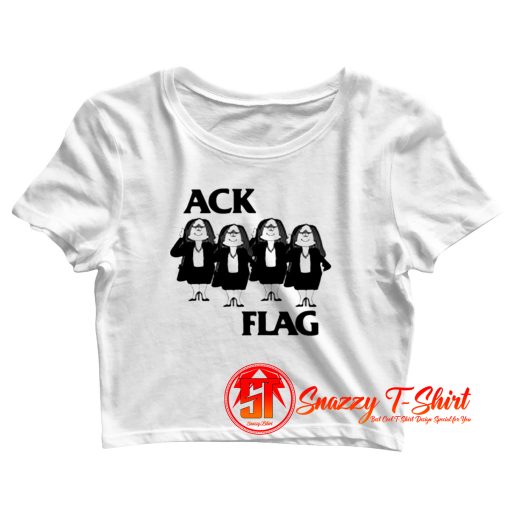 Cathy Ack Flag Crop Top Shirt