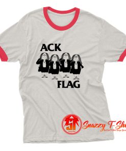 Cathy Ack Flag Ringer Tee