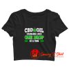 Cbd Oil Shirt Cannabinoid Hemp Heals Slogan Crop Top Shirt