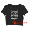 Ce Moment When You Start Penser En Deux Langues Crop Top Shirt