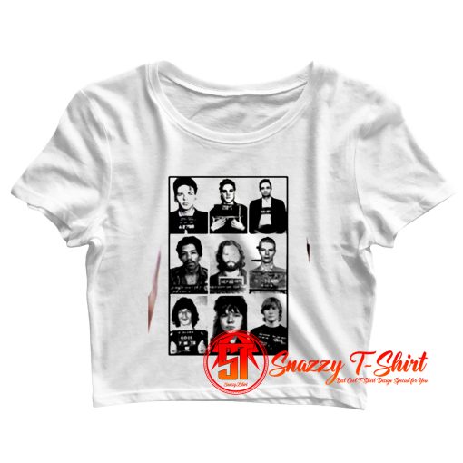 Celebrities Mugshot Crop Top Shirt