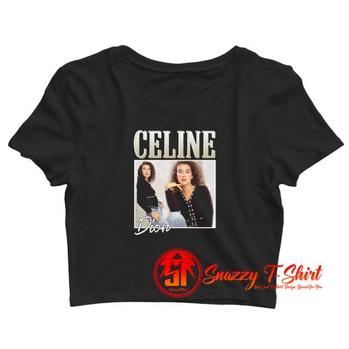 Celine Dion Casual Retro Retro Crop Top Shirt