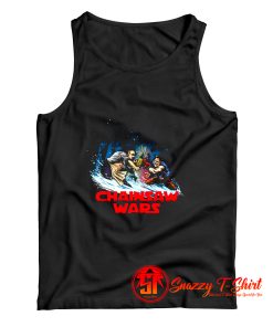 Chainsaw Wars Star Wars Leatherface Horror Halloween Movie Tank Top