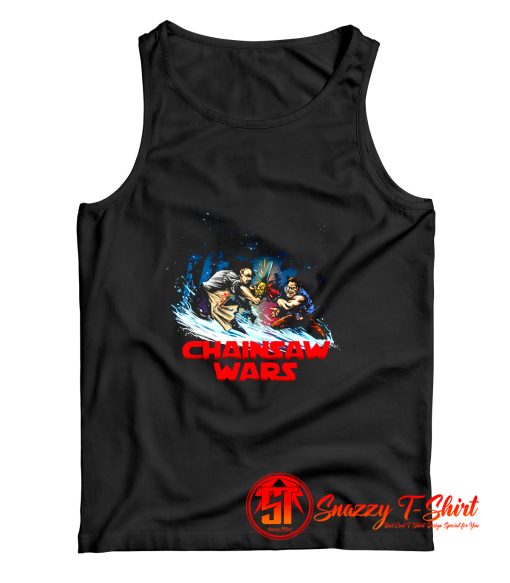 Chainsaw Wars Star Wars Leatherface Horror Halloween Movie Tank Top