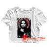 Charles Manson Family Helter Skelter Psycho Charlie Dont Surf Saint Halo Gloriole Crop Top Shirt