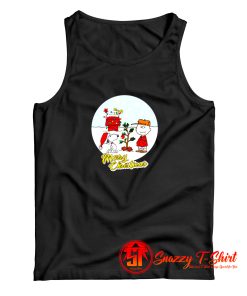 Charlie brown and snoopy merry christmas Tank Top