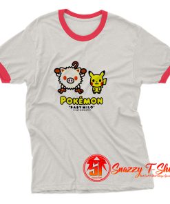 Cheap BAPE x Pokemon Mankey Ringer Tee