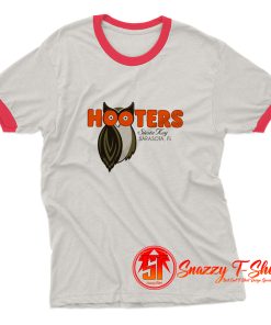 Cheap Hooters Siesta Key Ringer Tee