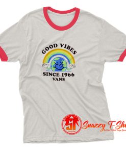 Cheap Vans Good Vibes Since 1966 Ringer Tee