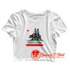 Cheech and Chong California Republic Flag Crop Top Shirt