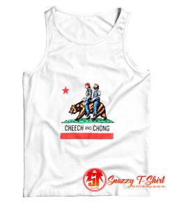 Cheech and Chong California Republic Flag Tank Top