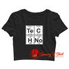 Chemical Element Of Techno Music Crop Top Shirt