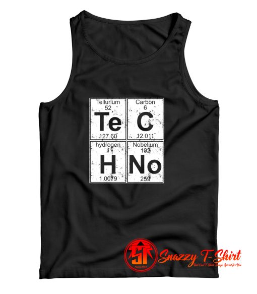 Chemical Element Of Techno Music Tank Top