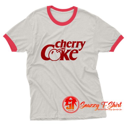 Cherry Coke Ringer Tee