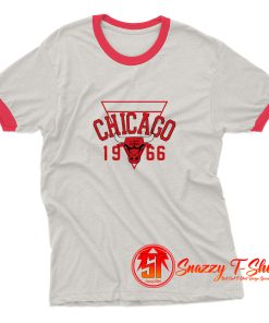 Chicago Bulls 1966 Vintage Style Ringer Tee