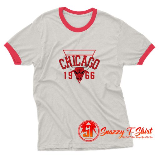 Chicago Bulls 1966 Vintage Style Ringer Tee