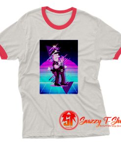 Chief Simpons Retro 80s BG Ringer Tee