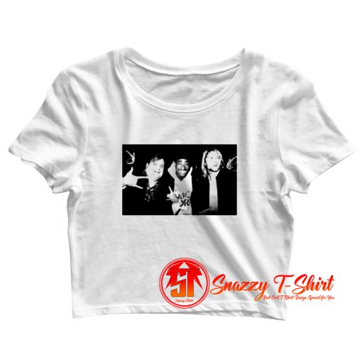 Chris Farley Kurt Cobain 2pac Tupac Hanging Out Crop Top Shirt