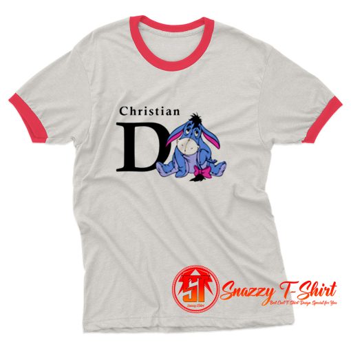 Christian D Eeyore Parody Ringer Tee