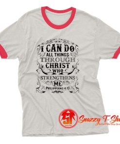 Christian Scripture Ringer Tee