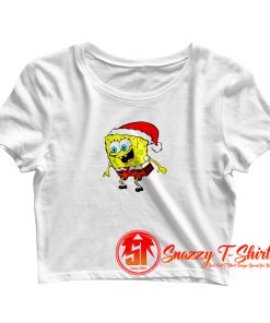 Christmas Day Spongebob TV Cartoon Crop Top Shirt