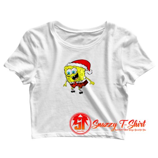 Christmas Day Spongebob TV Cartoon Crop Top Shirt