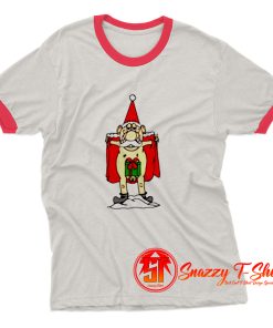 Christmas Flasher Gnome Ringer Tee