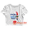 Christmas Is Totally Groovy Classic Crop Top Shirt