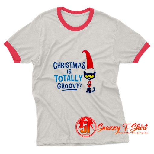 Christmas Is Totally Groovy Classic Ringer Tee