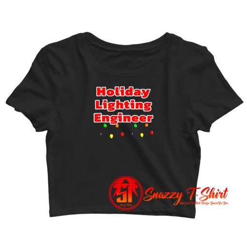 Christmas Lighting Crop Top Shirt