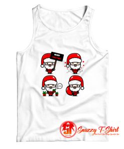 Christmas Many Santa Clauses Tank Top