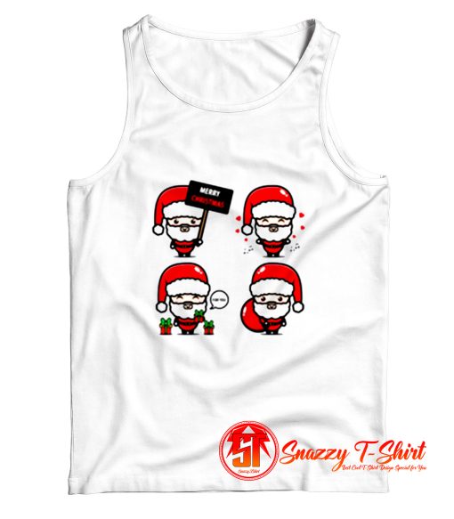 Christmas Many Santa Clauses Tank Top