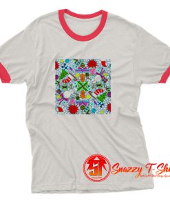 Christmas Mosaic Ringer Tee