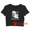 Christmas Santa Claus Quote I Dont Exist Crop Top Shirt