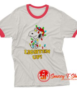 Christmas Snoopy Lighten Up Ringer Tee