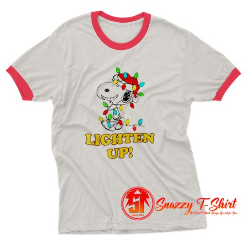 Christmas Snoopy Lighten Up Ringer Tee